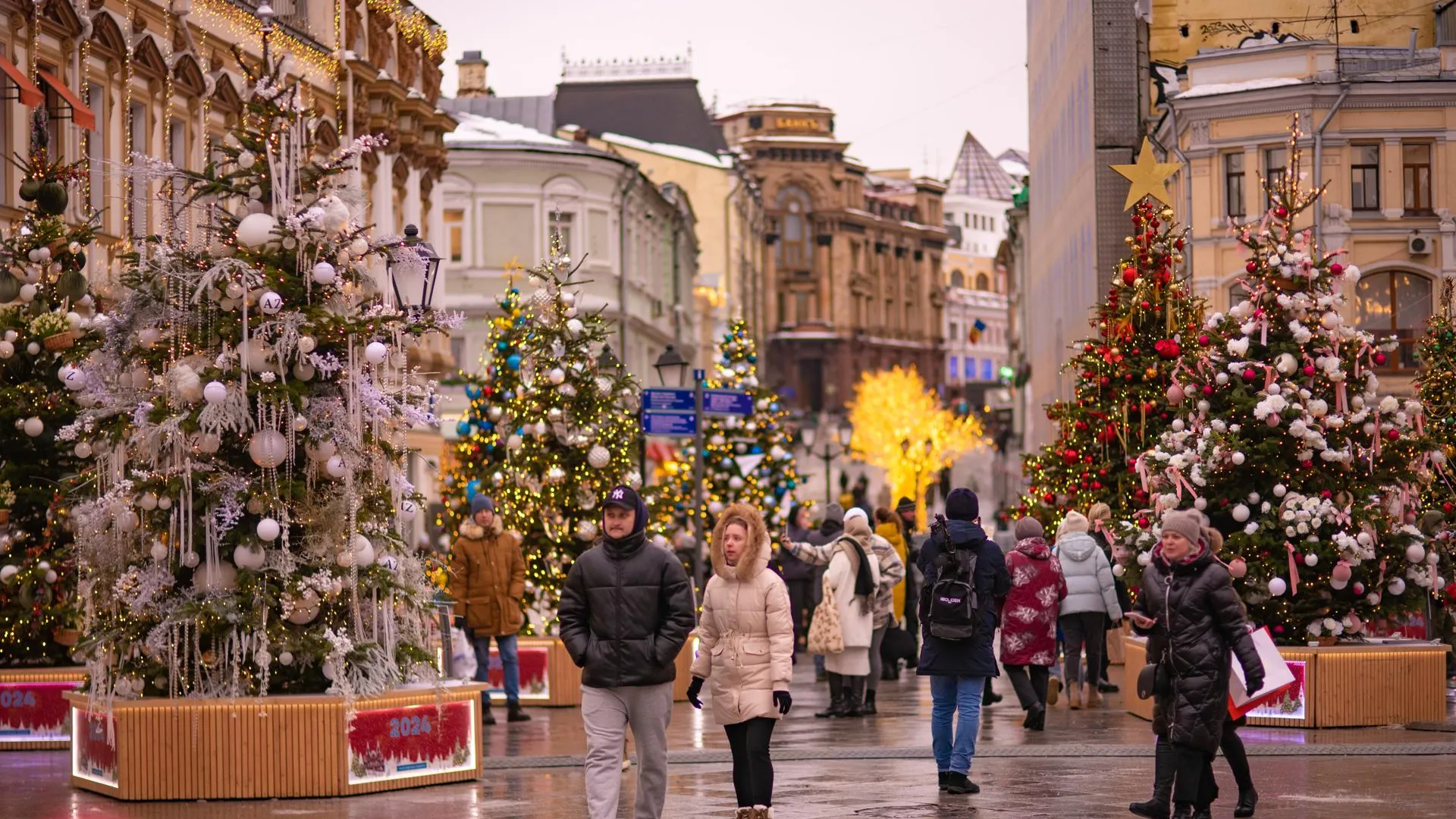 В Москве открылась выставка дизайнерских елей в рамках «Путешествия в Рождество»