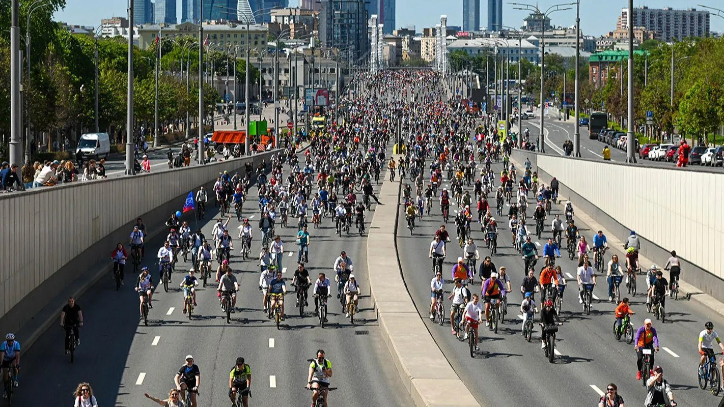 Весенний велофестиваль в Москве поставил рекорд по числу участников