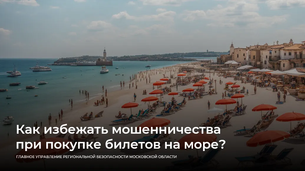 Жителям Подмосковья рассказали, как избежать мошенников при покупке туров на море