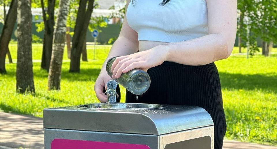 Питьевые фонтанчики появились еще в 11 парках Подмосковья