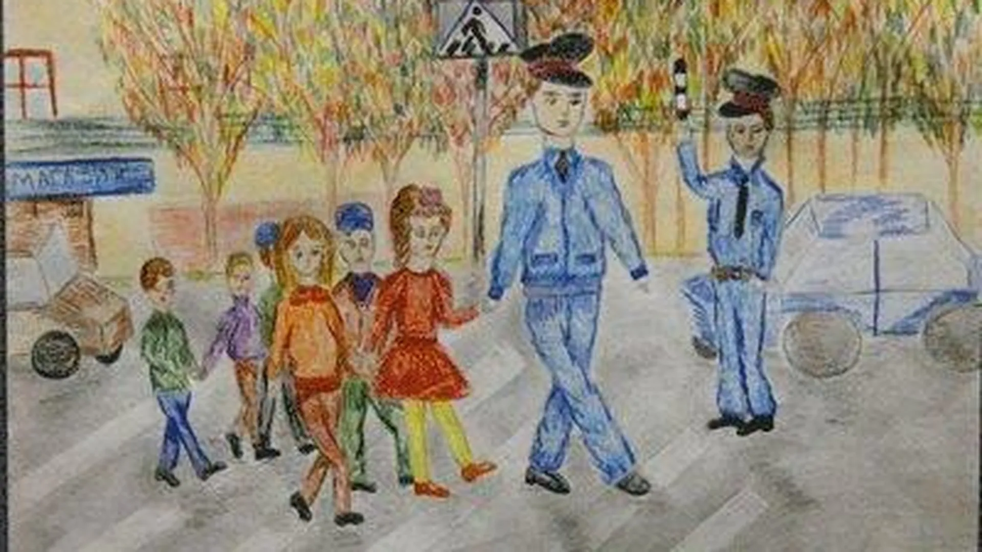 Конкурс рисунков «Наш участковый» прошел в Мытищинском районе