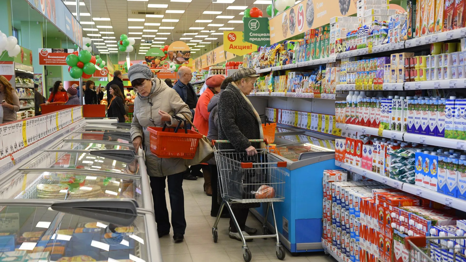 Почти 90% россиян не ощутили дефицита продовольствия в России