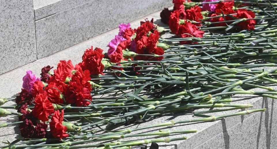 Сотни людей в Берлине возложили цветы к памятнику Воину-освободителю