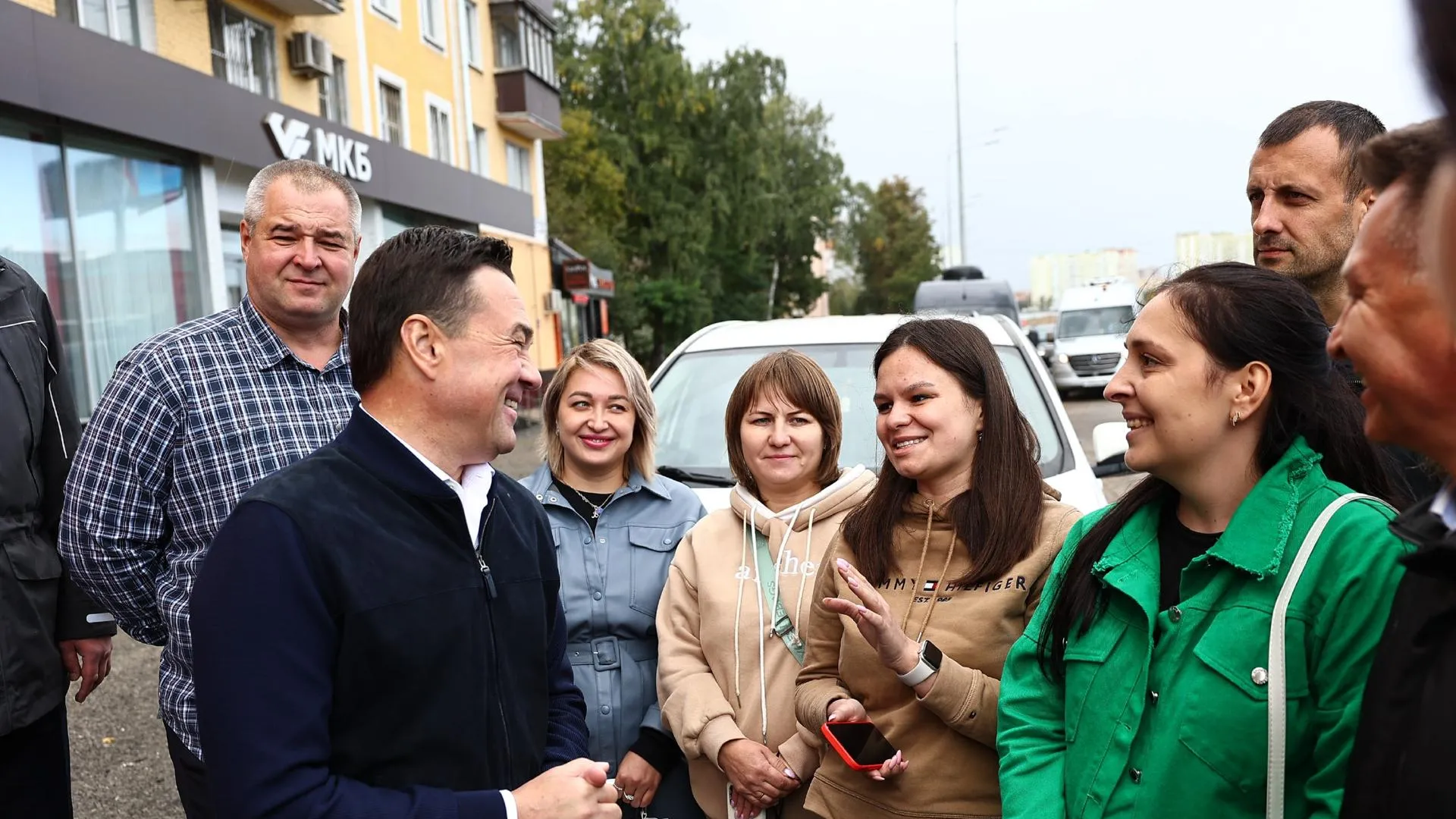 Жители Люберец поблагодарили Андрея Воробьева за открытие нового путепровода