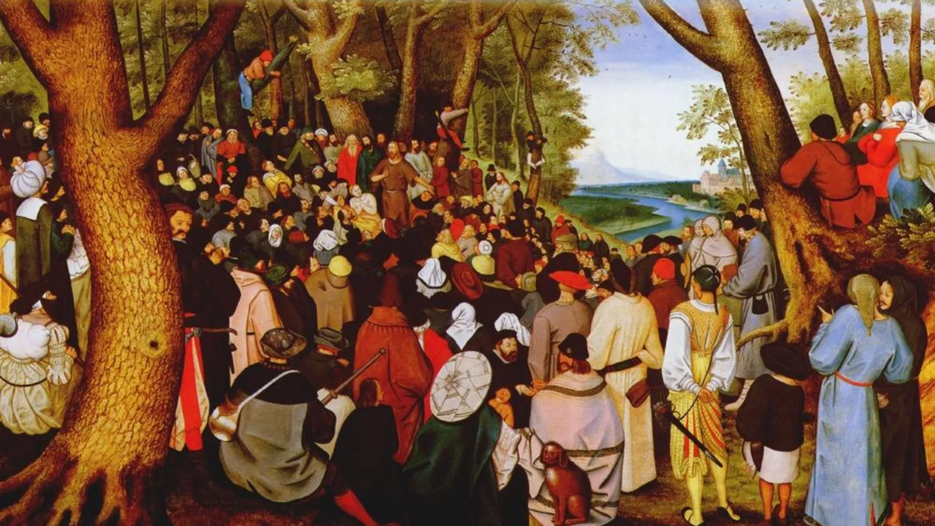«Иоанн Креститель проповедует перед народом» (картина Питера Брейгеля Младшего)