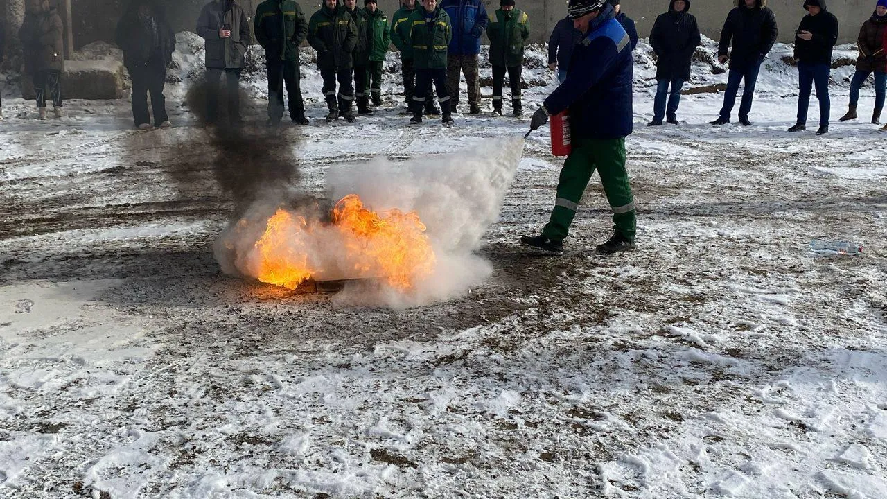 Сотрудники регоператора Чеховского кластера провели противопожарную тренировку