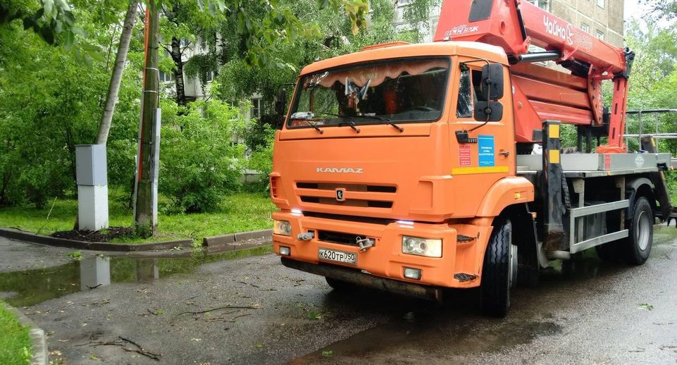 В Егорьевске ведутся активные работы по устранению последствий урагана