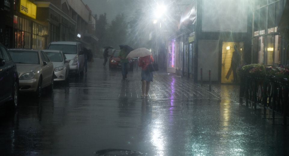 В Московском регионе объявили «желтый» уровень опасности из-за ливневых дождей