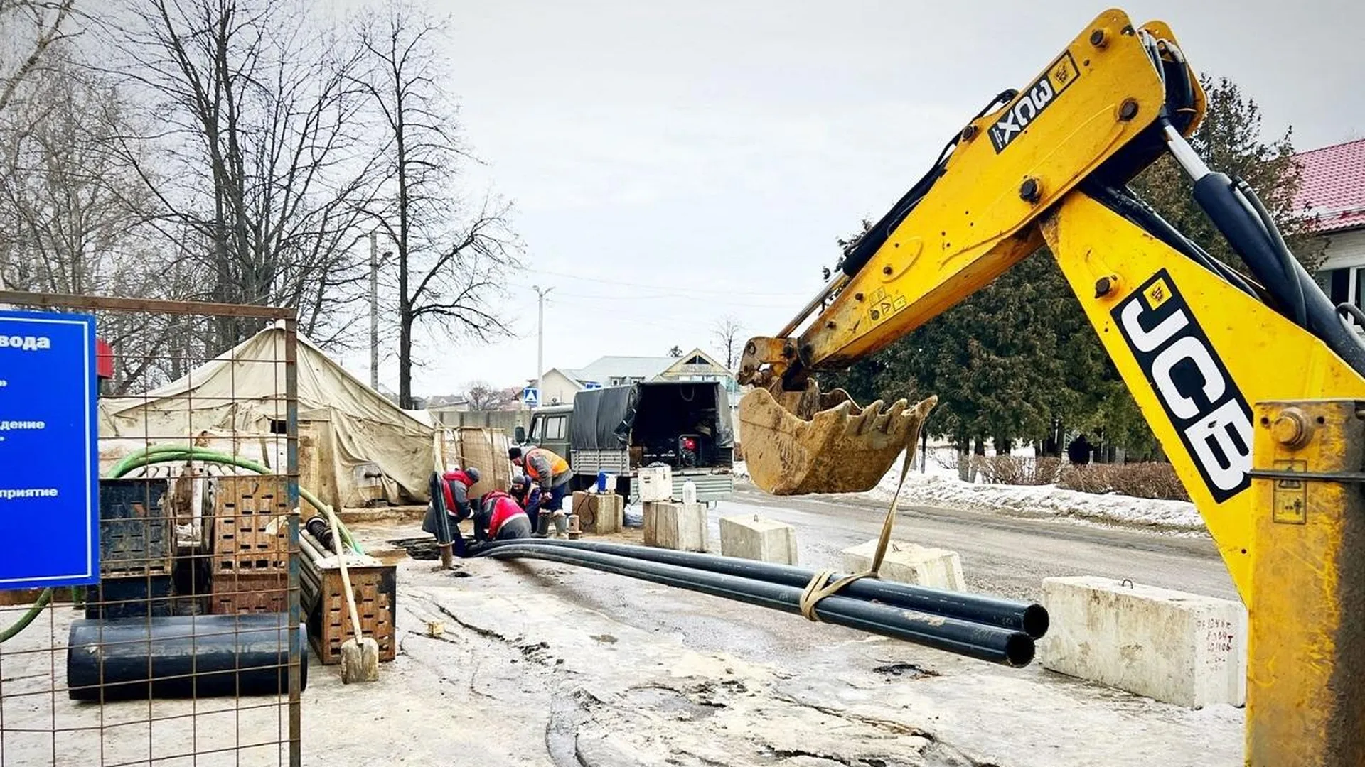 В Подольске строят водопровод протяженностью 1,4 км