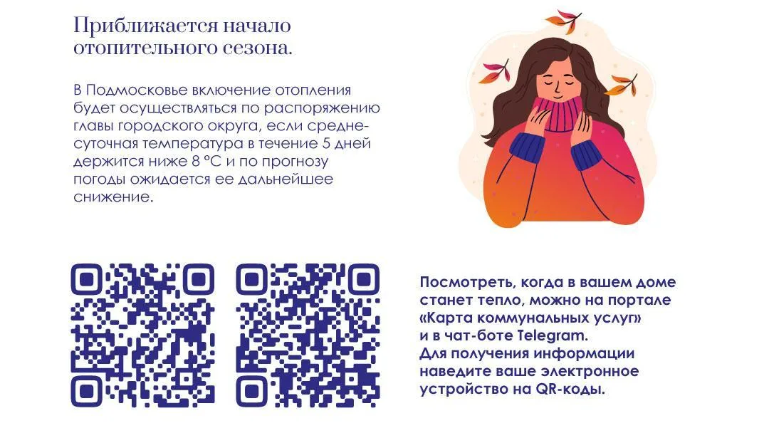 В соцучреждениях Подмосковья началась подача тепла
