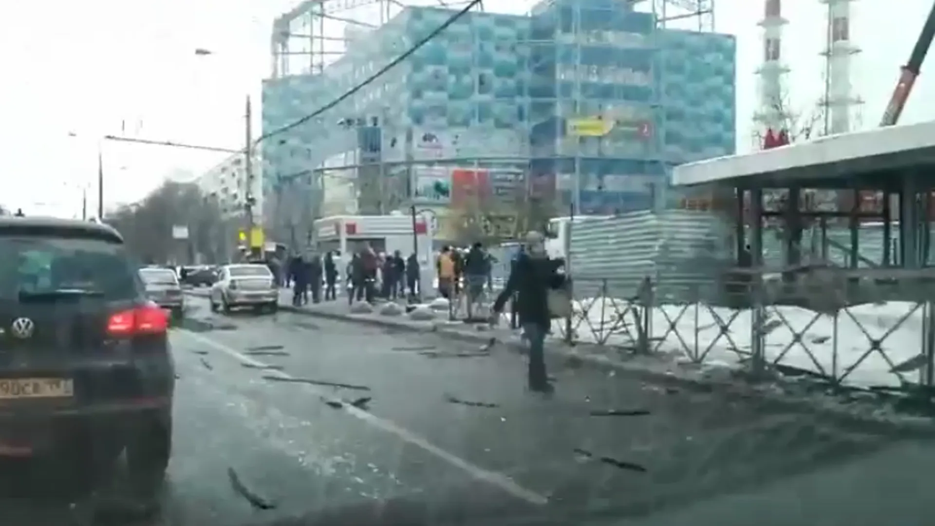 Газовый баллон взорвался у станции метро «Коломенская». ВИДЕО