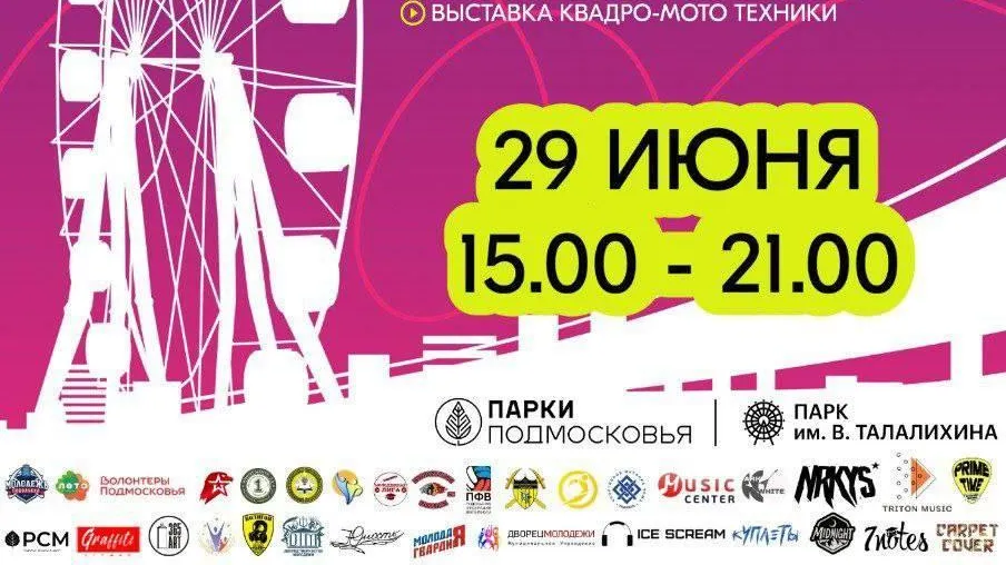 В Подольске пройдет день молодежи в парке Талалихина