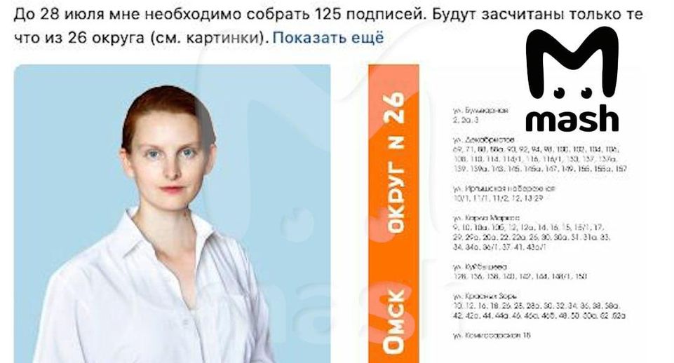Mash: депутатом горсовета Омска собиралась стать местная вебкамщица