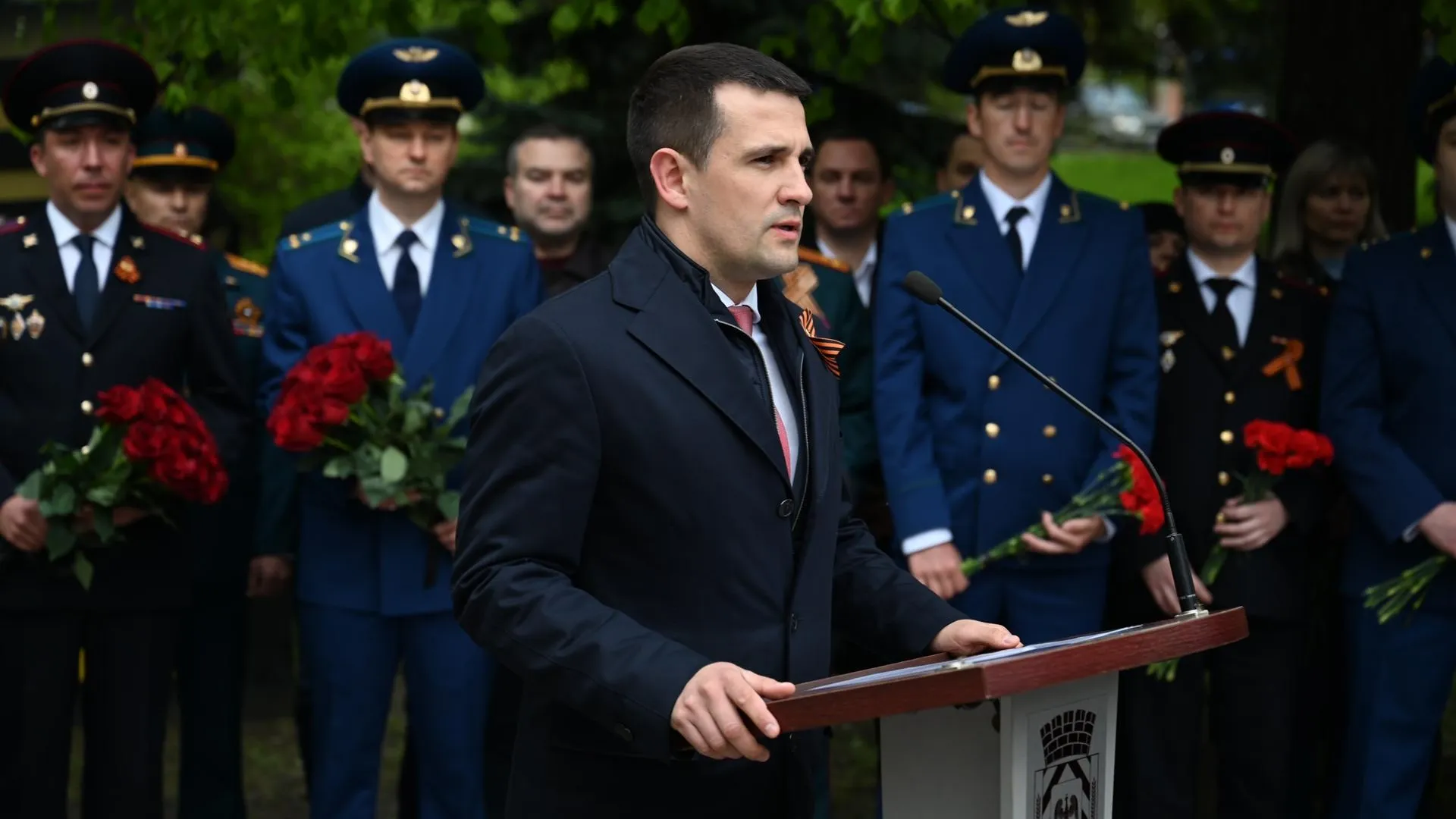 Станислав Каторов принял участие в торжественном митинге на Аллее Славы в Видном