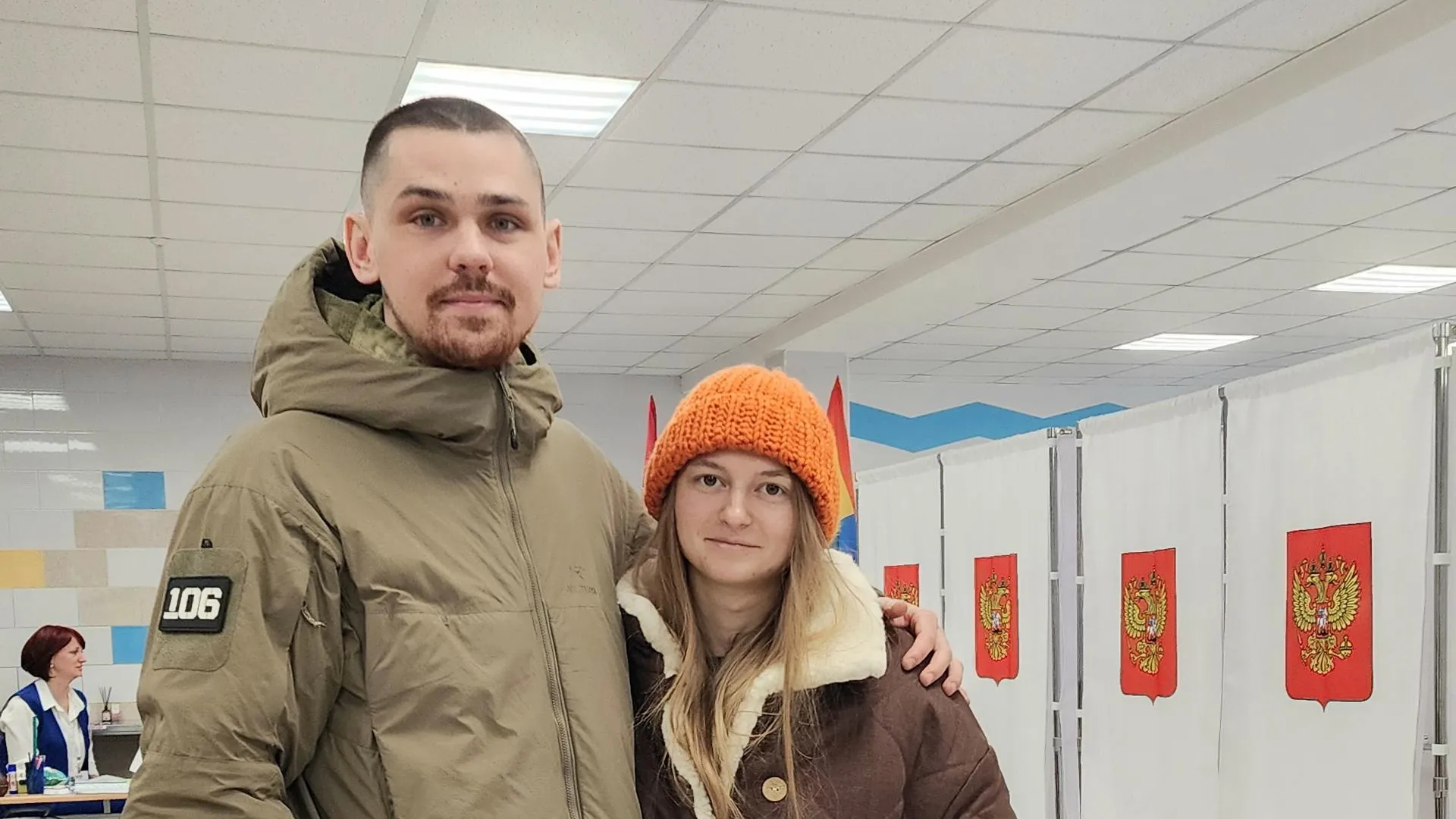 Участник СВО с позывным «Баюн» проголосовал в Домодедове | РИАМО