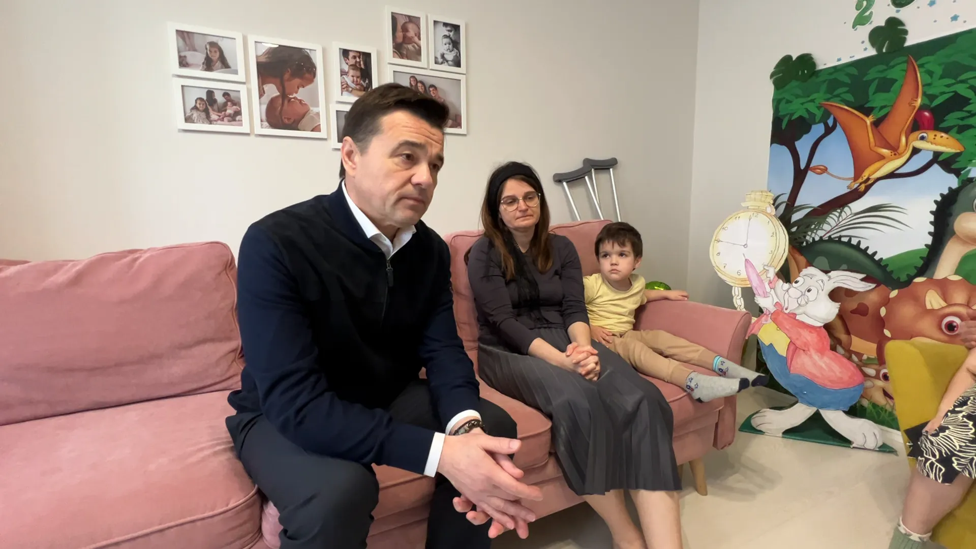 Губернатор Подмосковья навестил семью погибшего в «Крокусе»