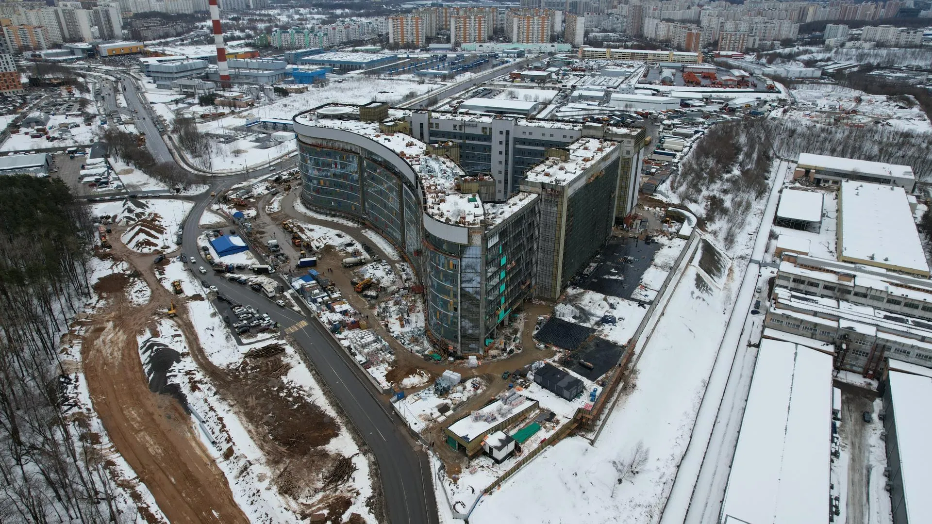 Стройготовность здания детской больницы в Красногорске составляет свыше 80%
