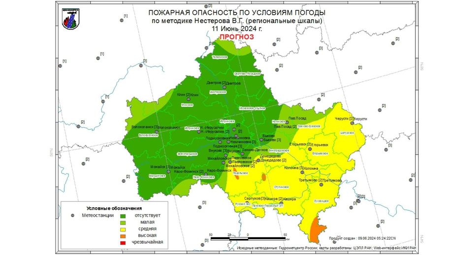 Жителям Подмосковья рассказали о лесопожарной обстановке в регионе на 9–11 июня