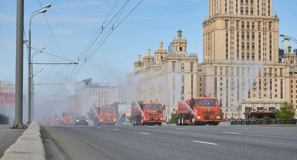 Аэрацию проводят в Москве из-за жаркой погоды