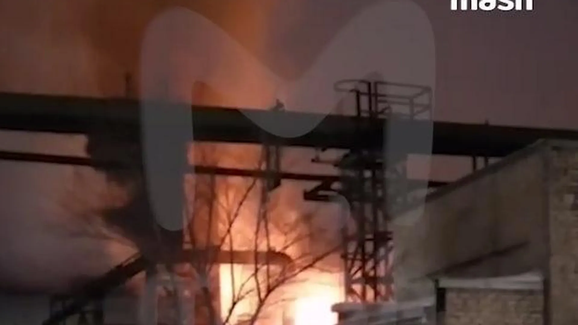 Артамонов: причиной пожара на НЛМК стало падение летательного аппарата