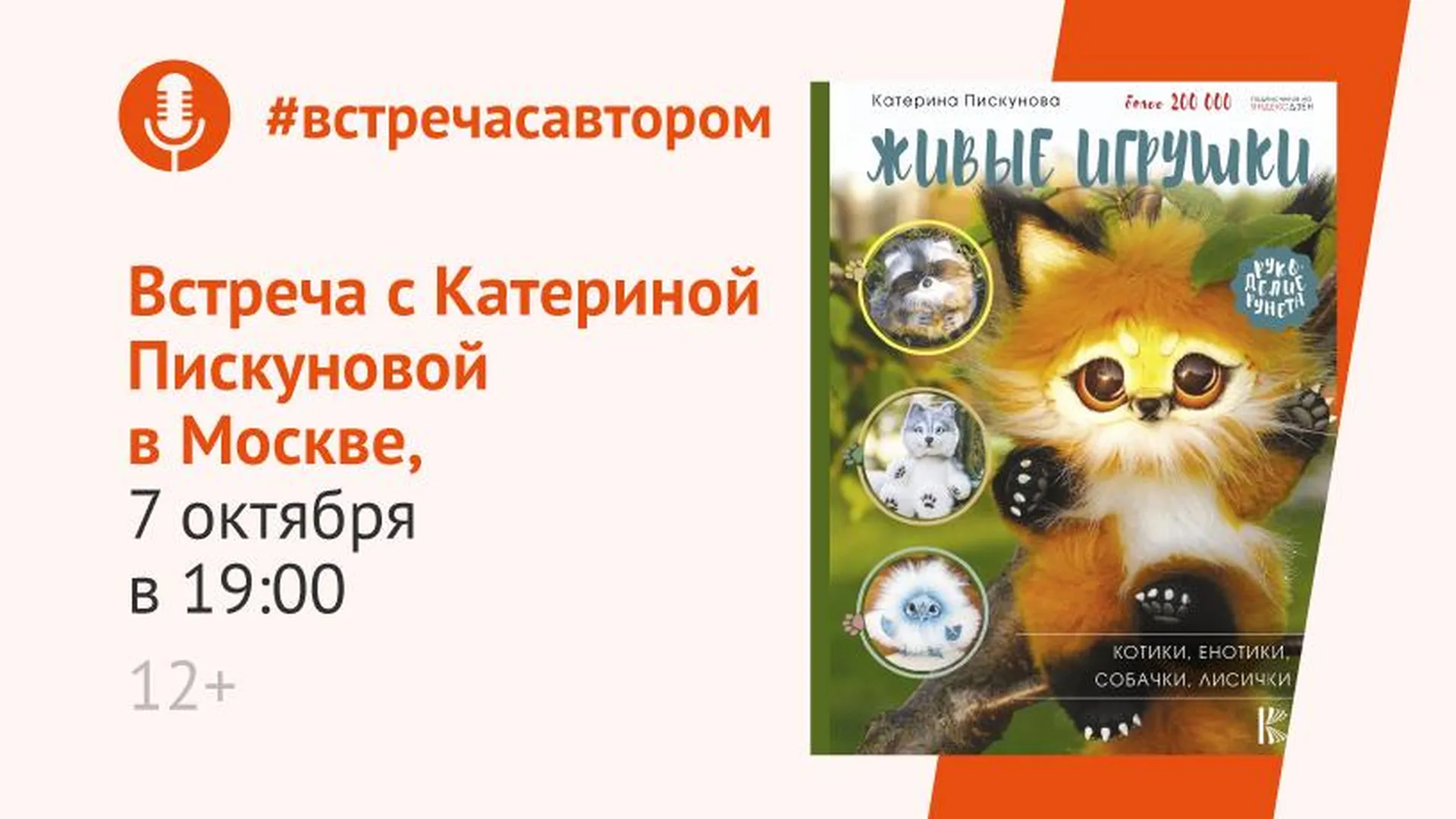 Писательница и блогер Катерина Пискунова представит свою книгу о создании  игрушек в Москве | РИАМО