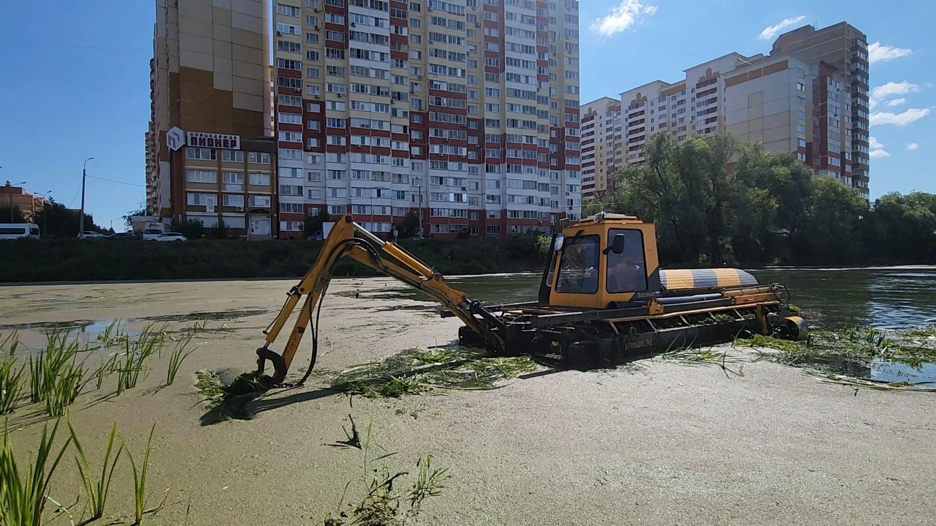 Пруд в селе Юдино Одинцовского округа очистят до конца лета