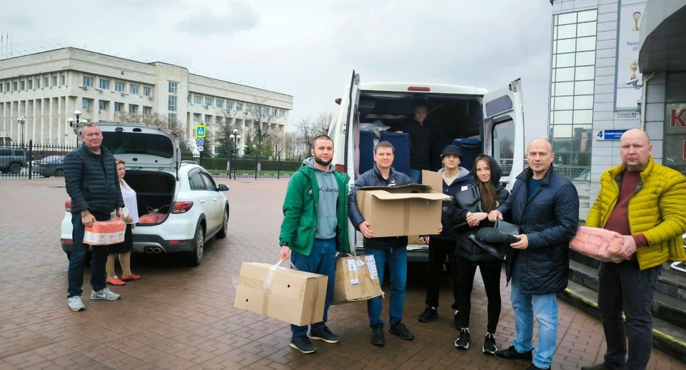 В Люберцах 500 кг гумпомощи отправили спортсмены жителям Оренбургской области