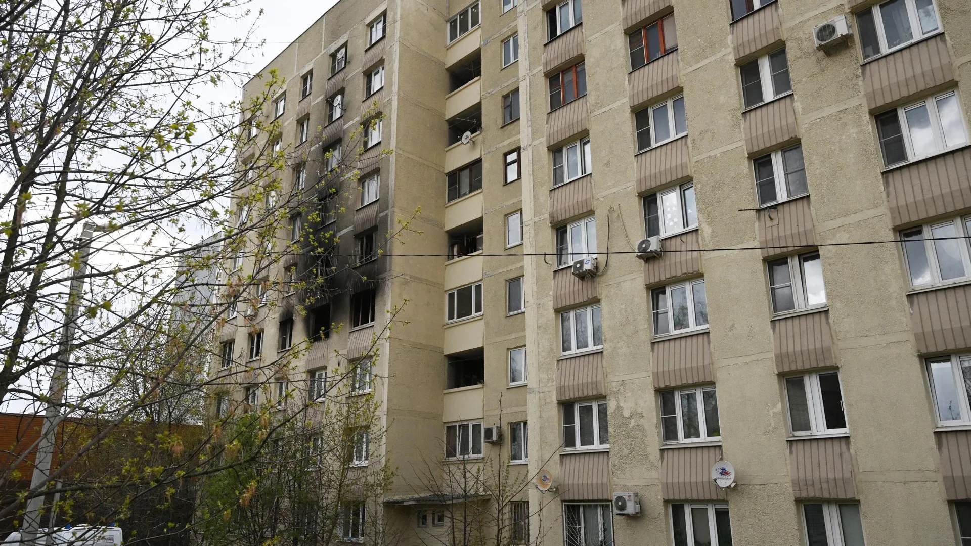 В Мытищах восстановили электричество в половине дома, где произошел пожар |  РИАМО