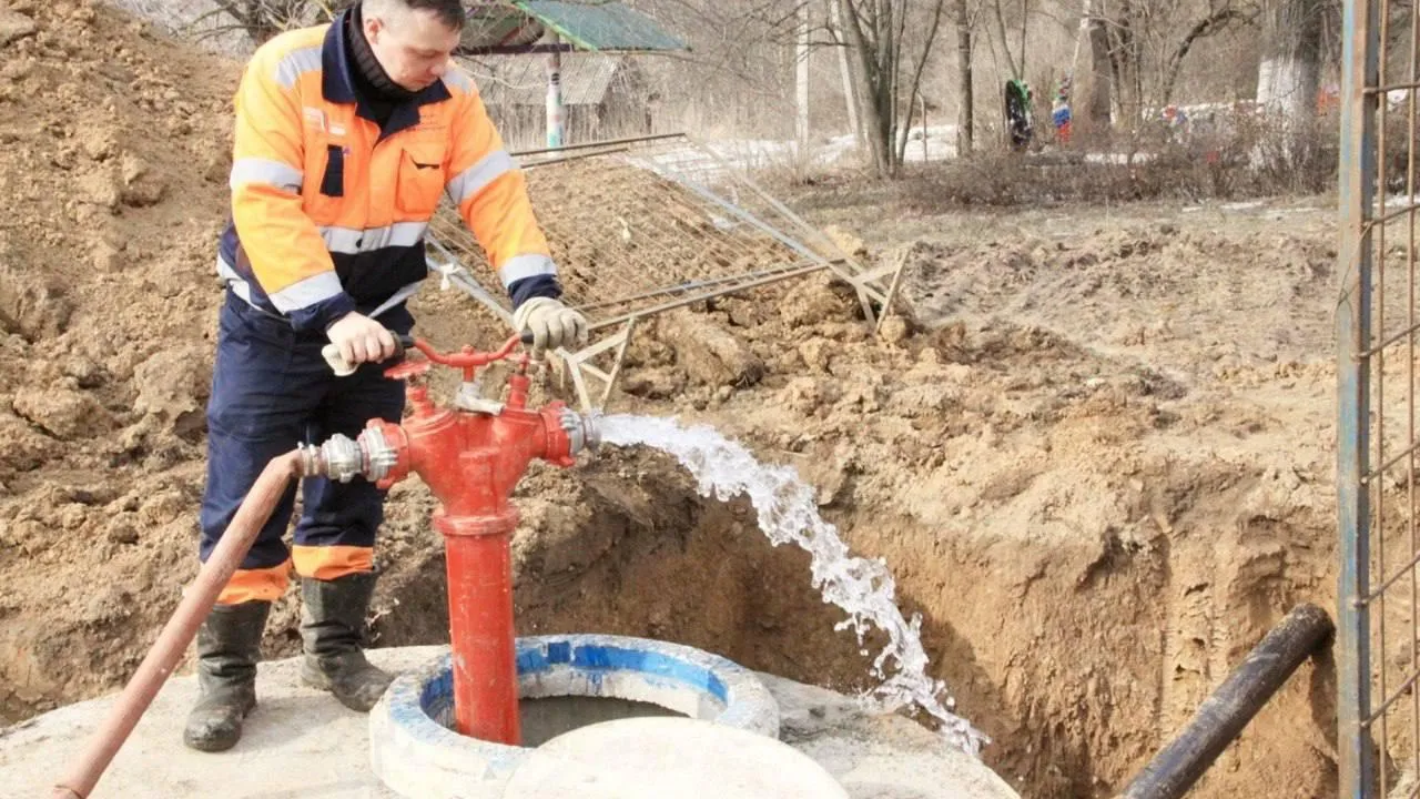 В округе Подольск досрочно запустили водопровод в деревне Быково