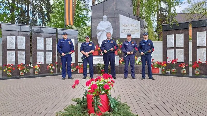 Работники «Мособлпожспаса» поучаствовали в мероприятиях в честь Дня Победы