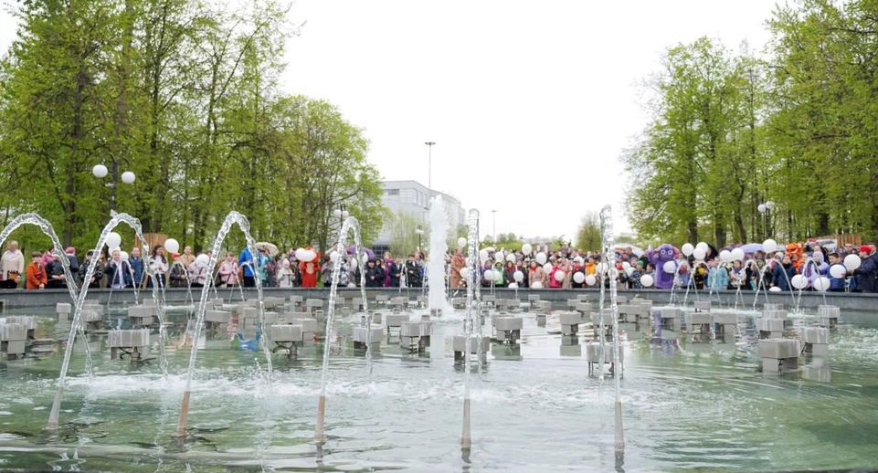 Три фонтана начнут работать в Люберцах 27 апреля