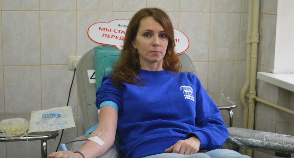Партактив из Люберец сдал более двух литров крови