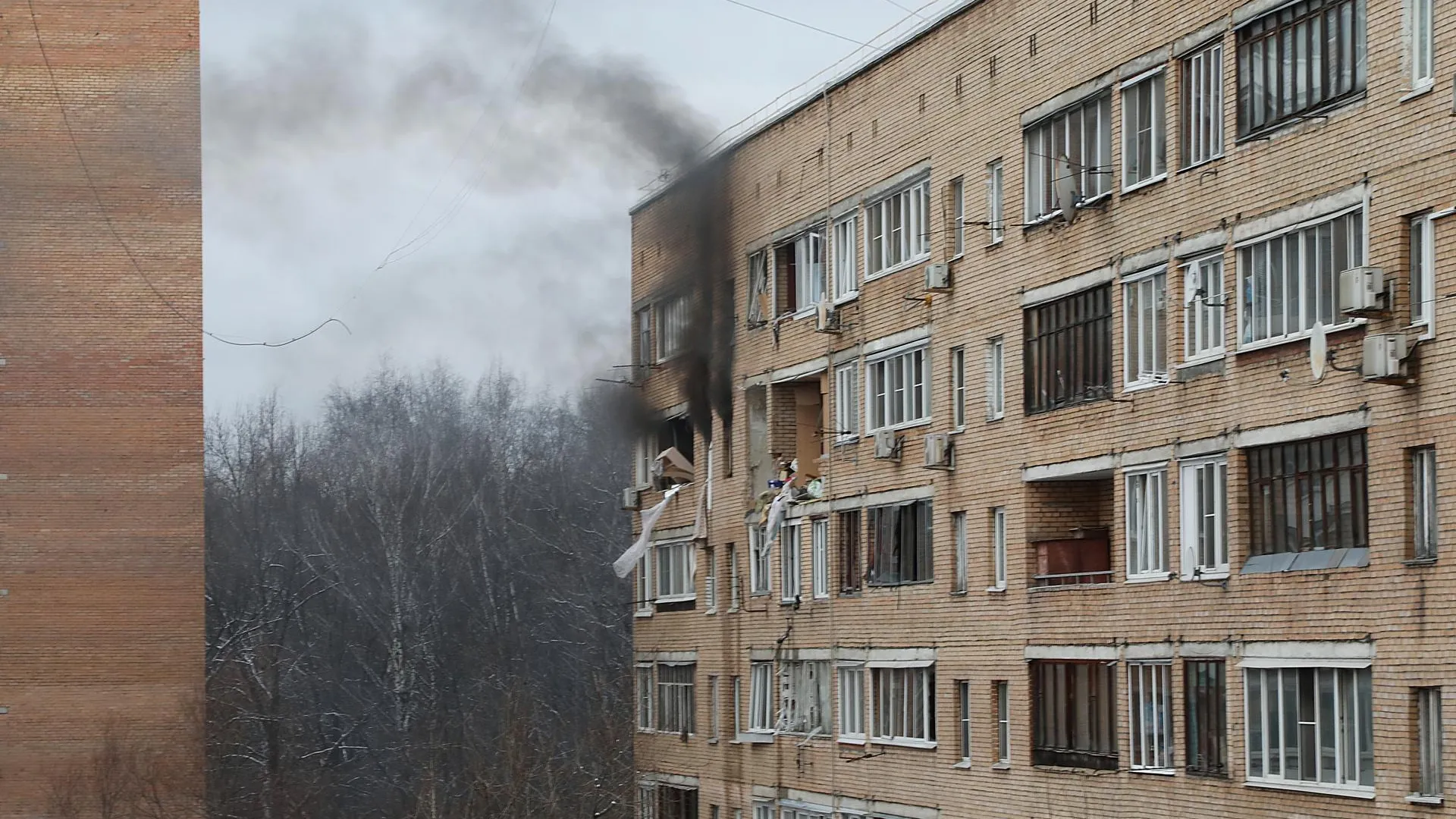 Очевидцы опубликовали видео с места взрыва в Химках в соцсетях