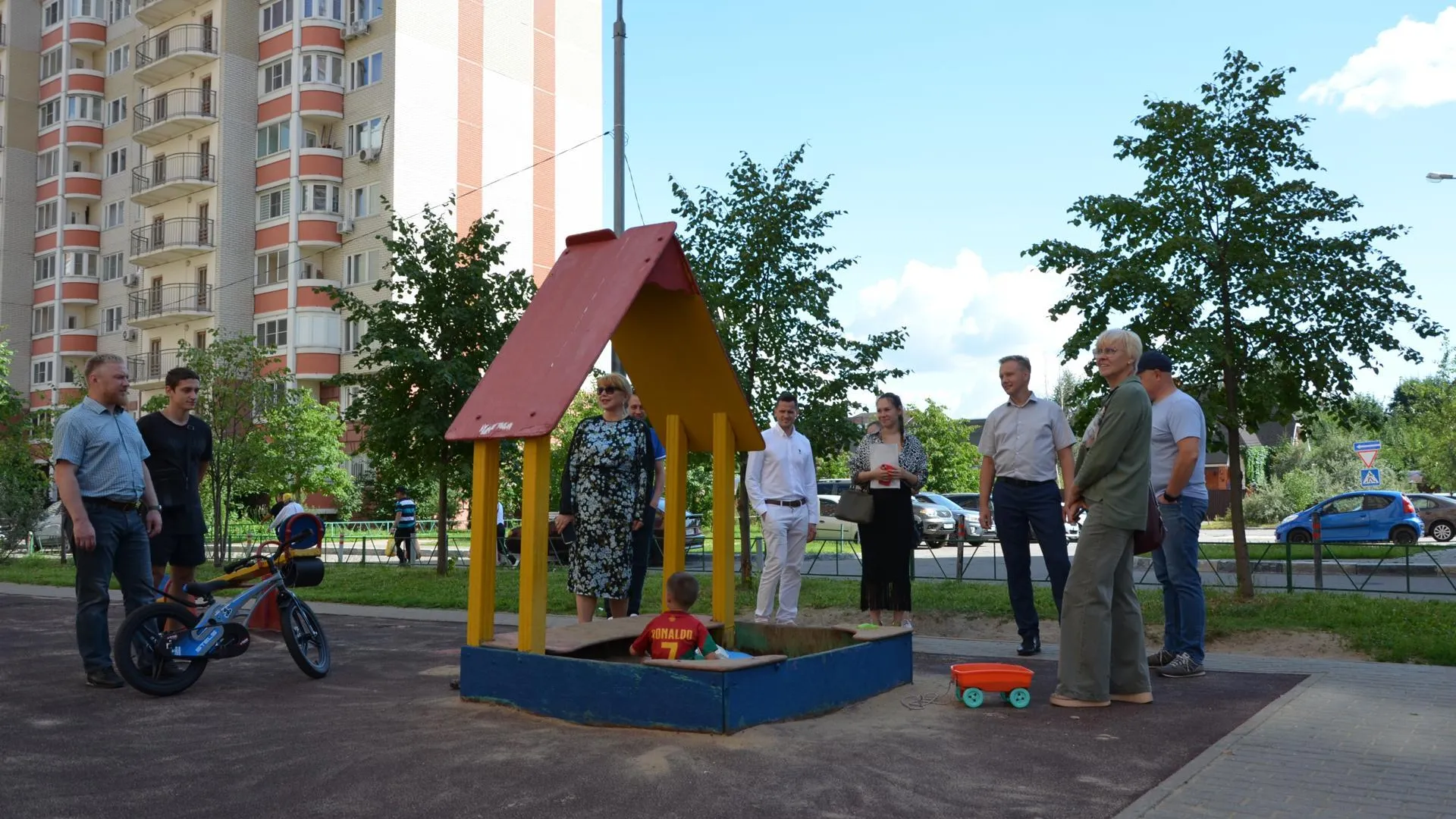Замглавы Балашихи проверила содержание дворов в микрорайоне Алексеевская роща