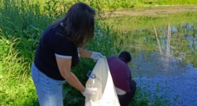 Акция по уборке водоемов от мусора «Вода России» прошла в Можайском округе