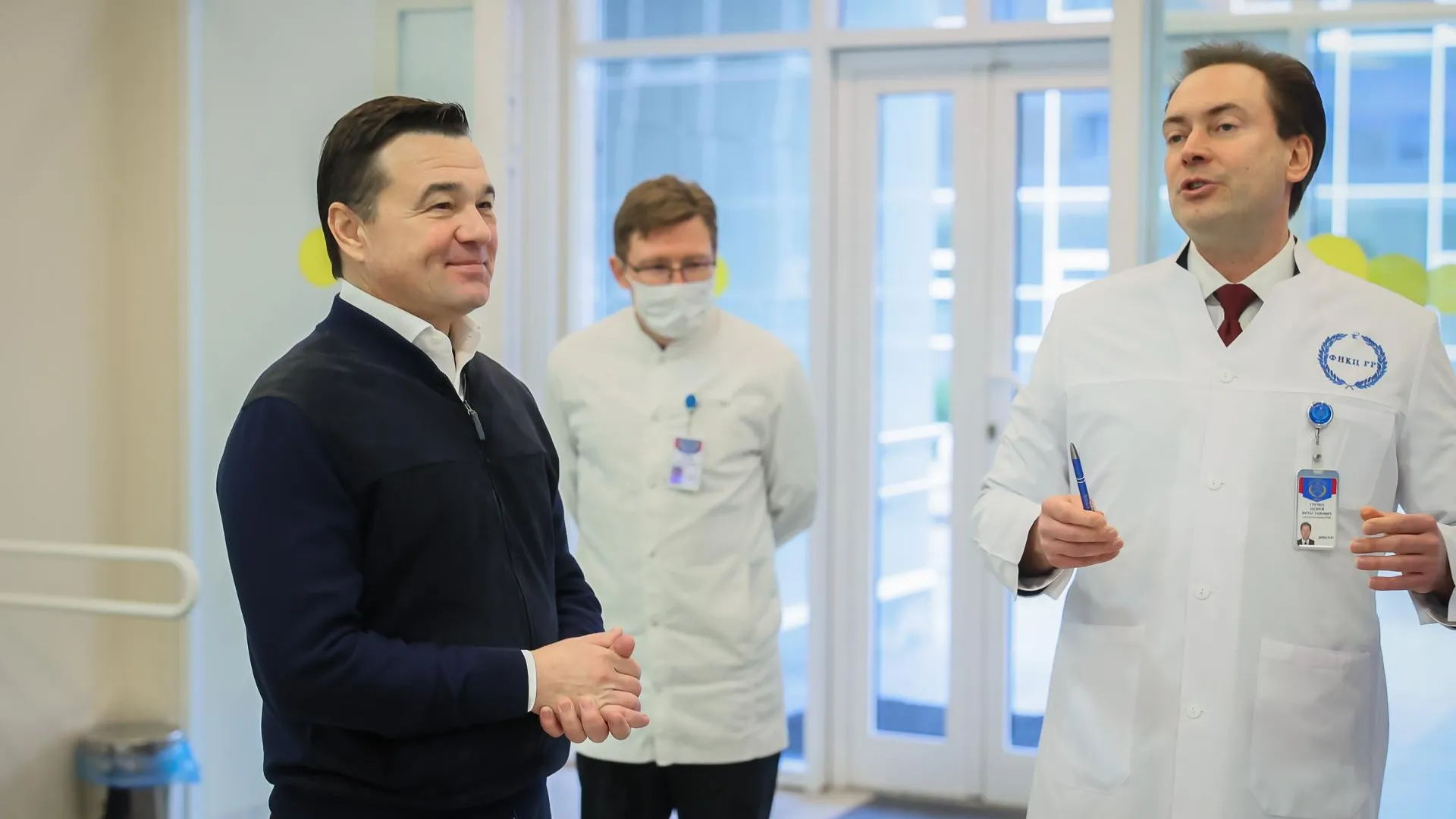Андрей Воробьев пообщался с бойцами СВО, проходящими лечение в Солнечногорске