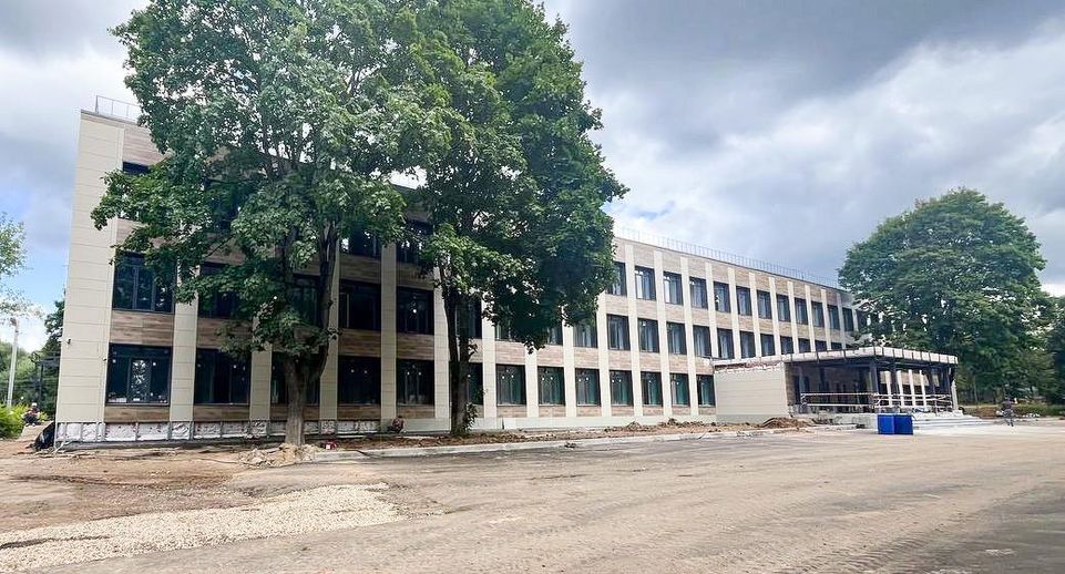 Капремонт здания Голицынской школы № 2 в Больших Вяземах Одинцова закончен на 88%