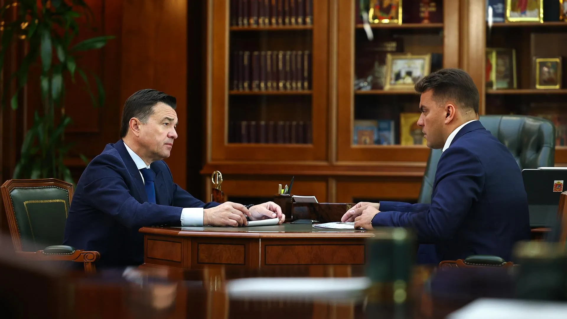 Вопросы газификации и инвестпроекты обсудили на встрече Воробьева и Мордвинцева