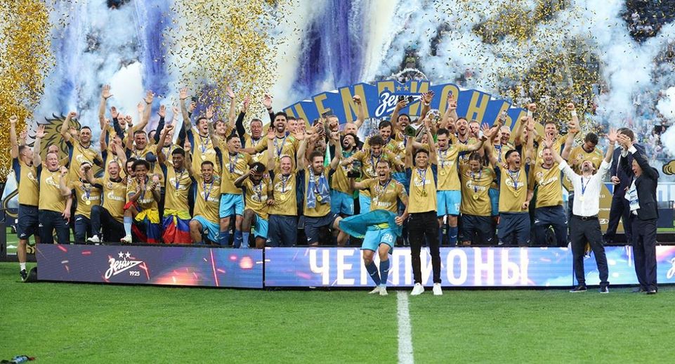 Чемпионом РПЛ в 6-й раз стал «Зенит» после матча с «Ростовом» со счетом 2:1