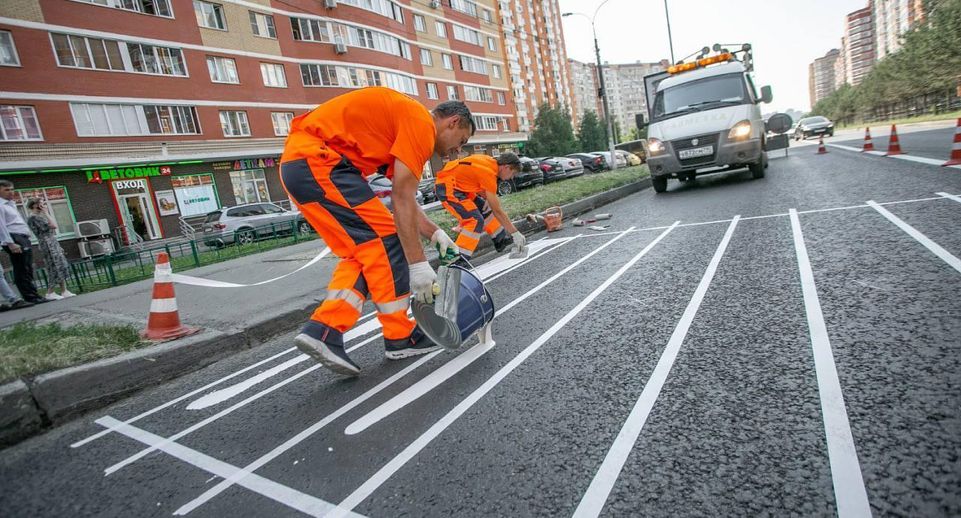 Разметку почти 5 тыс пешеходных переходов восстановили на дорогах Подмосковья