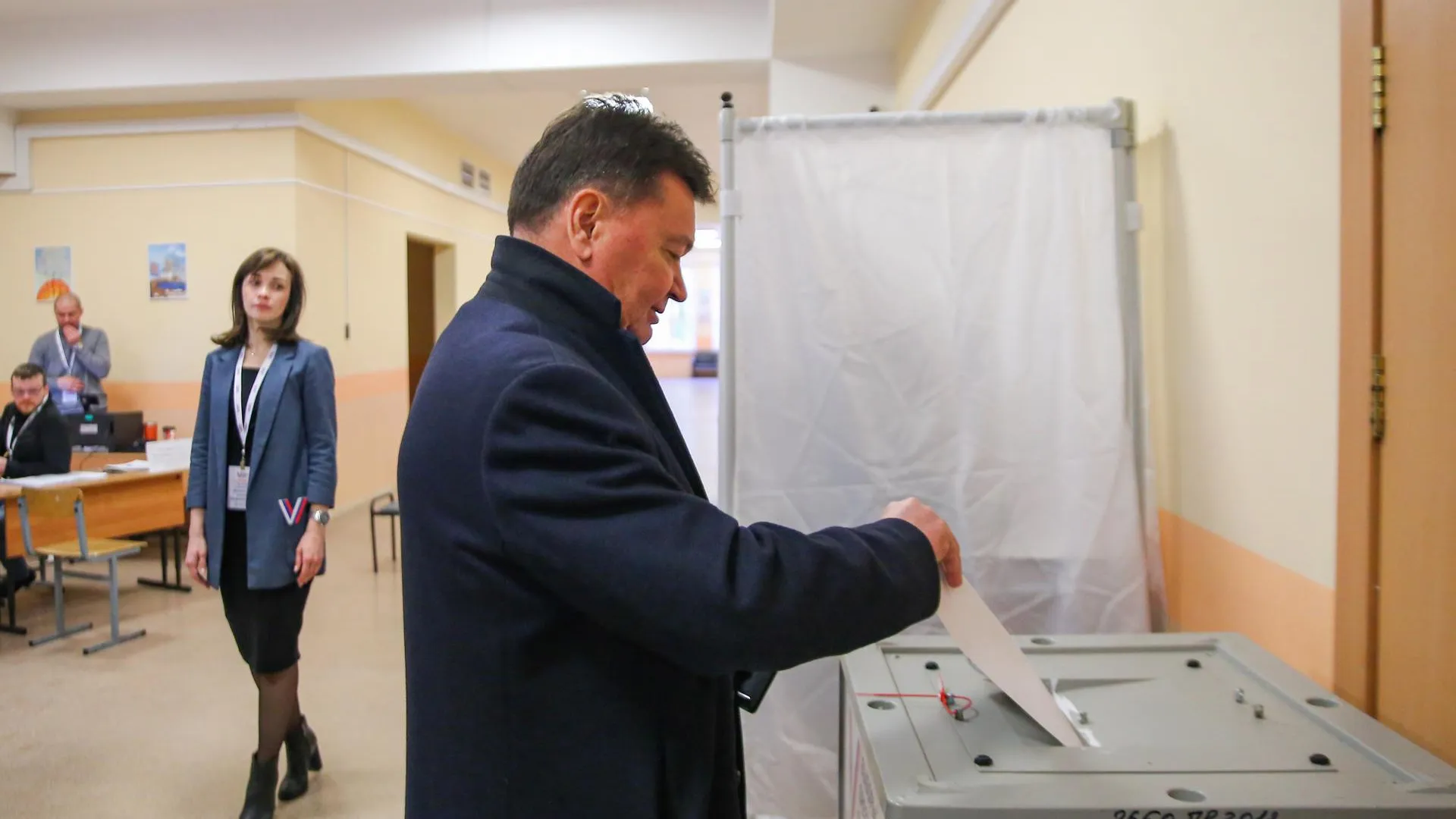 Почетный житель Химок Владимир Сорокин отдал свой голос на выборах президента