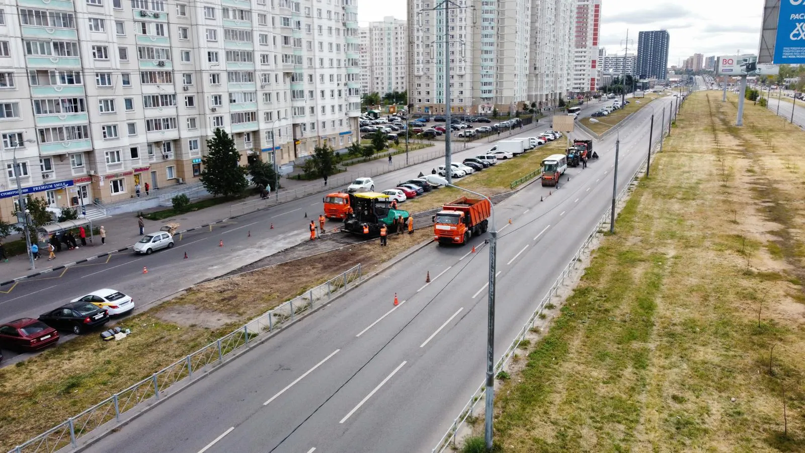 В Люберцах построили новый съезд с Комсомольского проспекта на дублер |  РИАМО