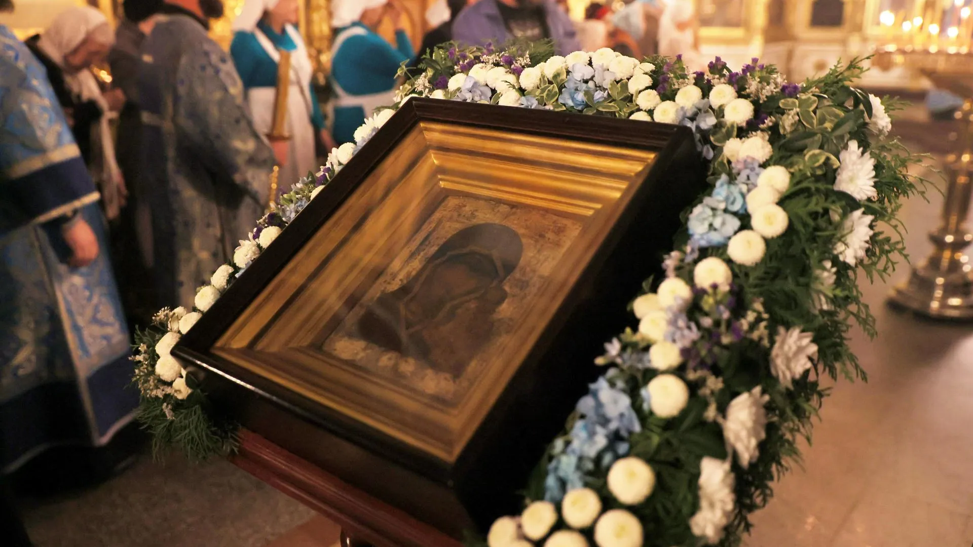 Икону Казанской Божией Матери привезли в храм Орехово-Зуевского округа