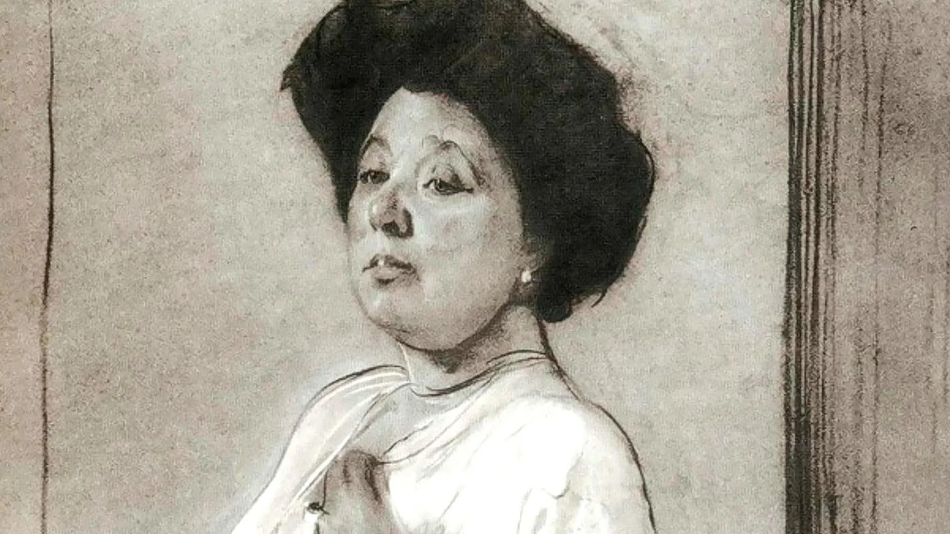 В. Серов, Портрет Надежды Ламановой, 1911 год