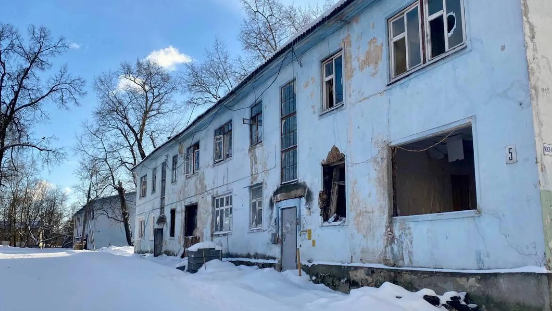 В Лыткарине демонтировали аварийное здание многоквартирного дома