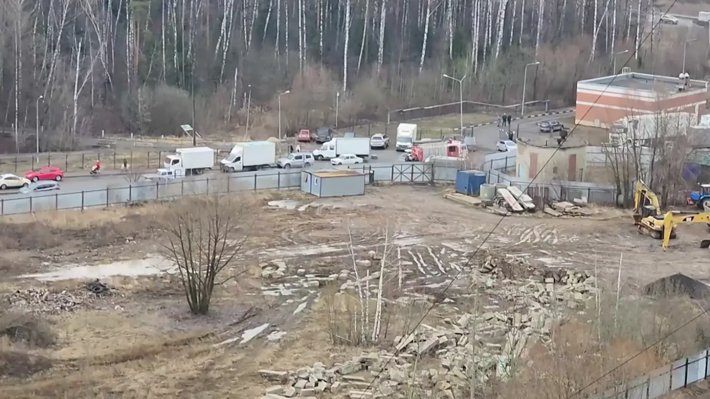 Опубликовано видео с места падения дрона в Балашихе