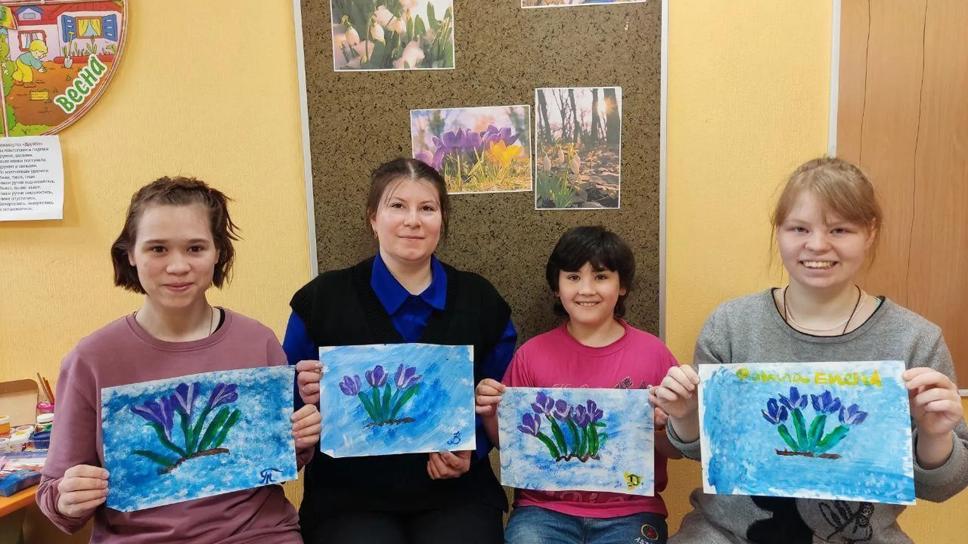 В Сергиево-Посадском семейном центре дети осваивают уникальный метод рисования