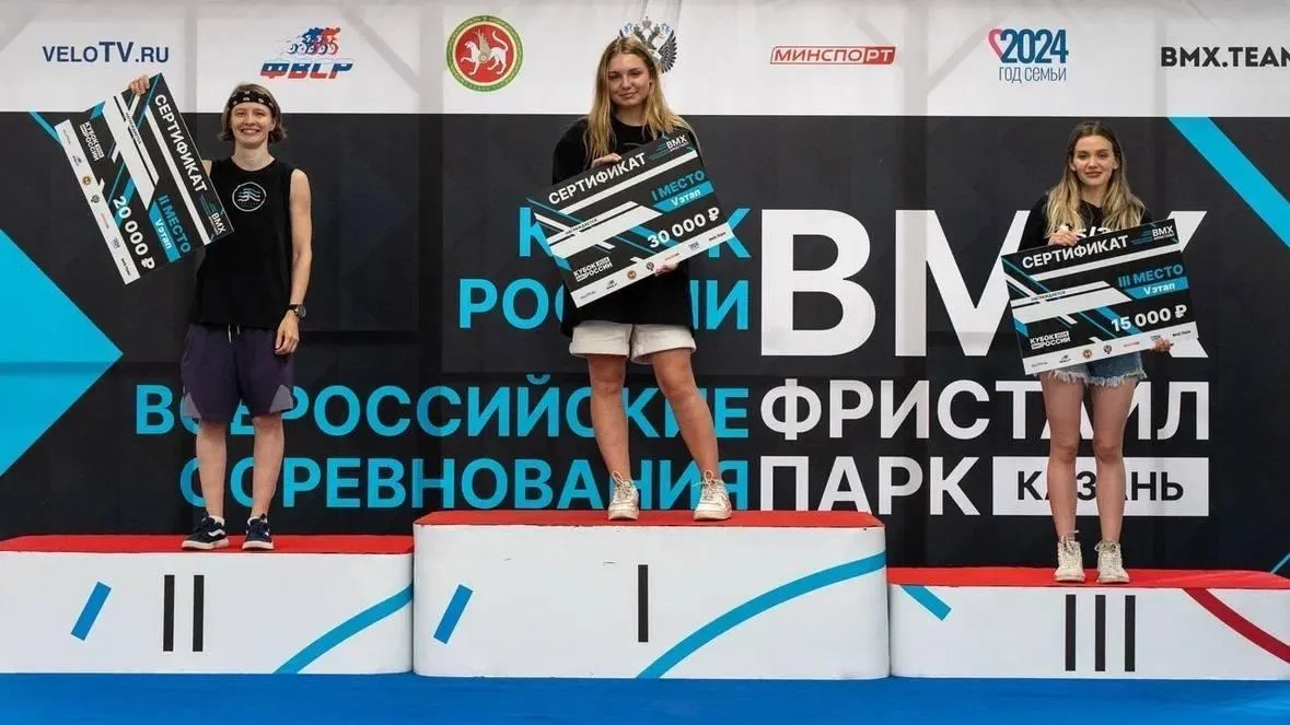 Подмосковные спортсменки выиграли медали соревнований и этапа Кубка РФ по ВМХ