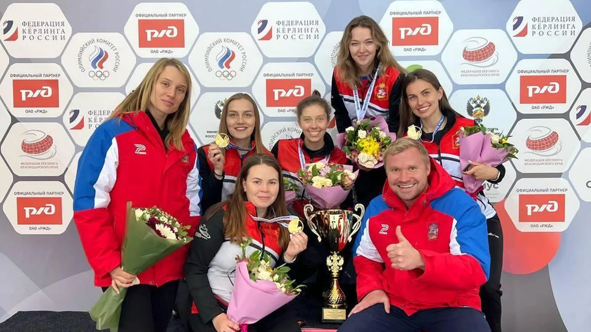Женская сборная Подмосковья выиграла чемпионат РФ по керлингу