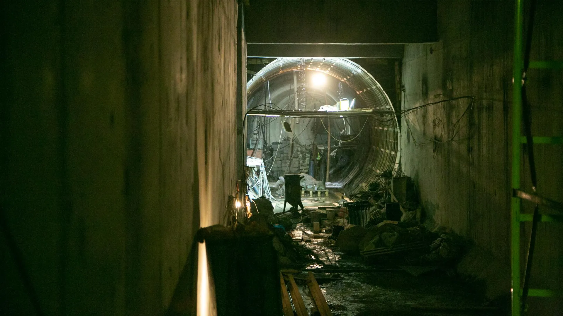 Строительство станции «Улица Народного Ополчения» Большого кольца метро Москвы